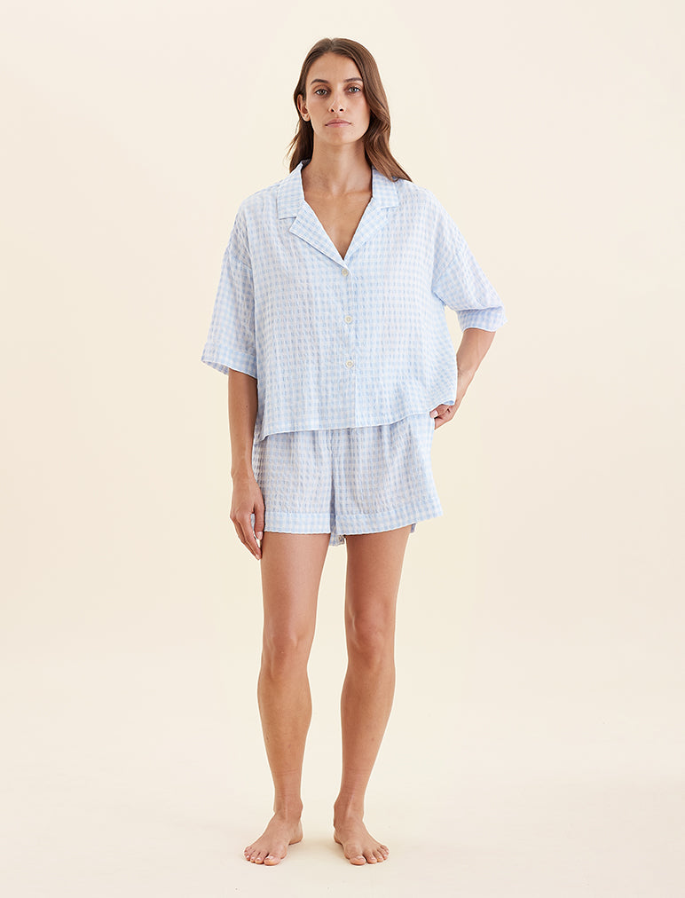 Seersucker Short Sleeve Shirt