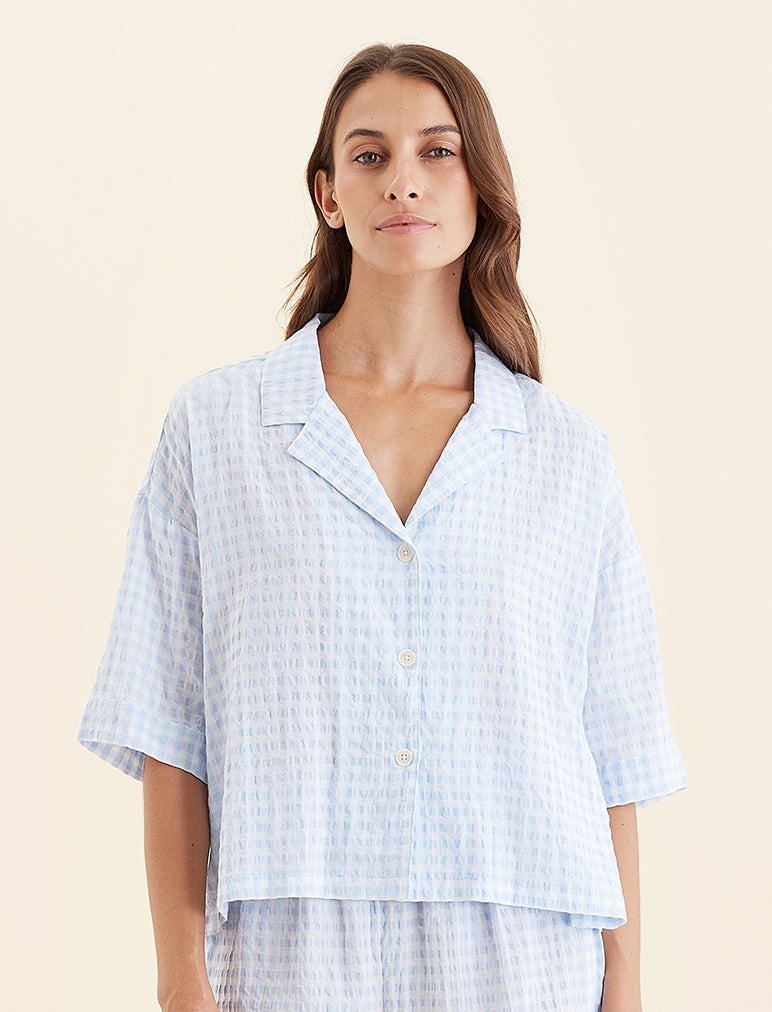 Seersucker Short Sleeve Shirt