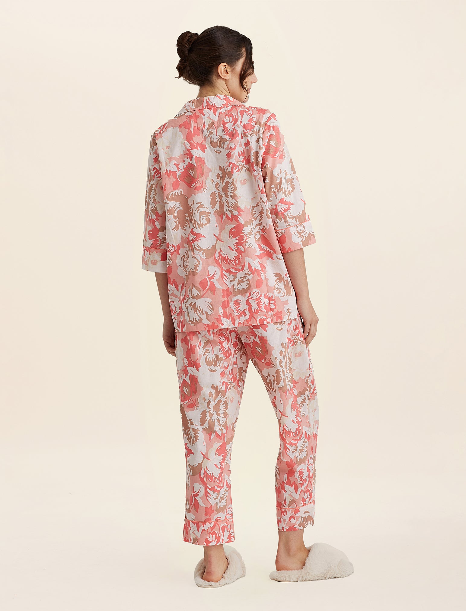 Karen Walker Ornamental Floral Crop PJ Shirt