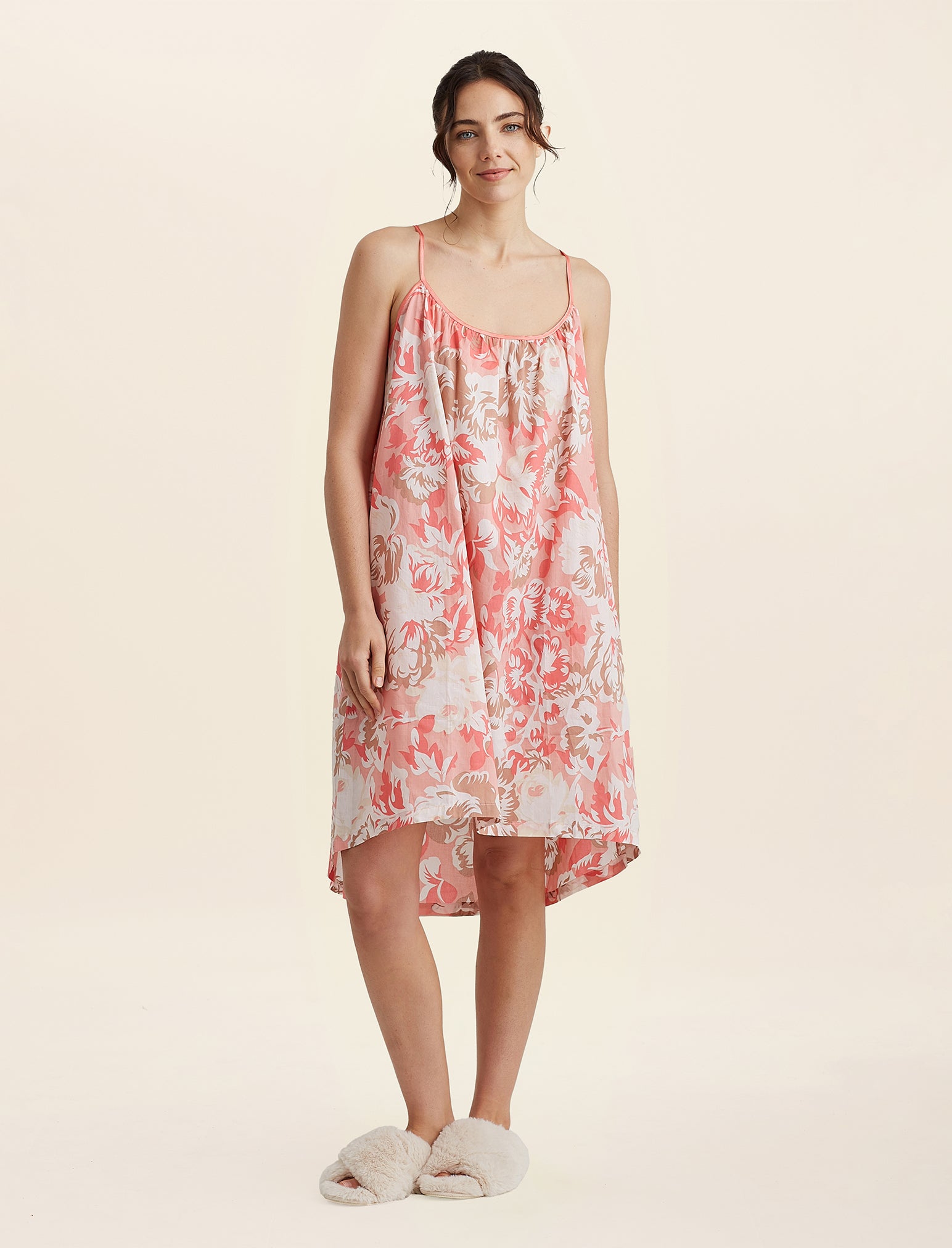 Karen Walker Ornamental Floral Strappy Nightgown