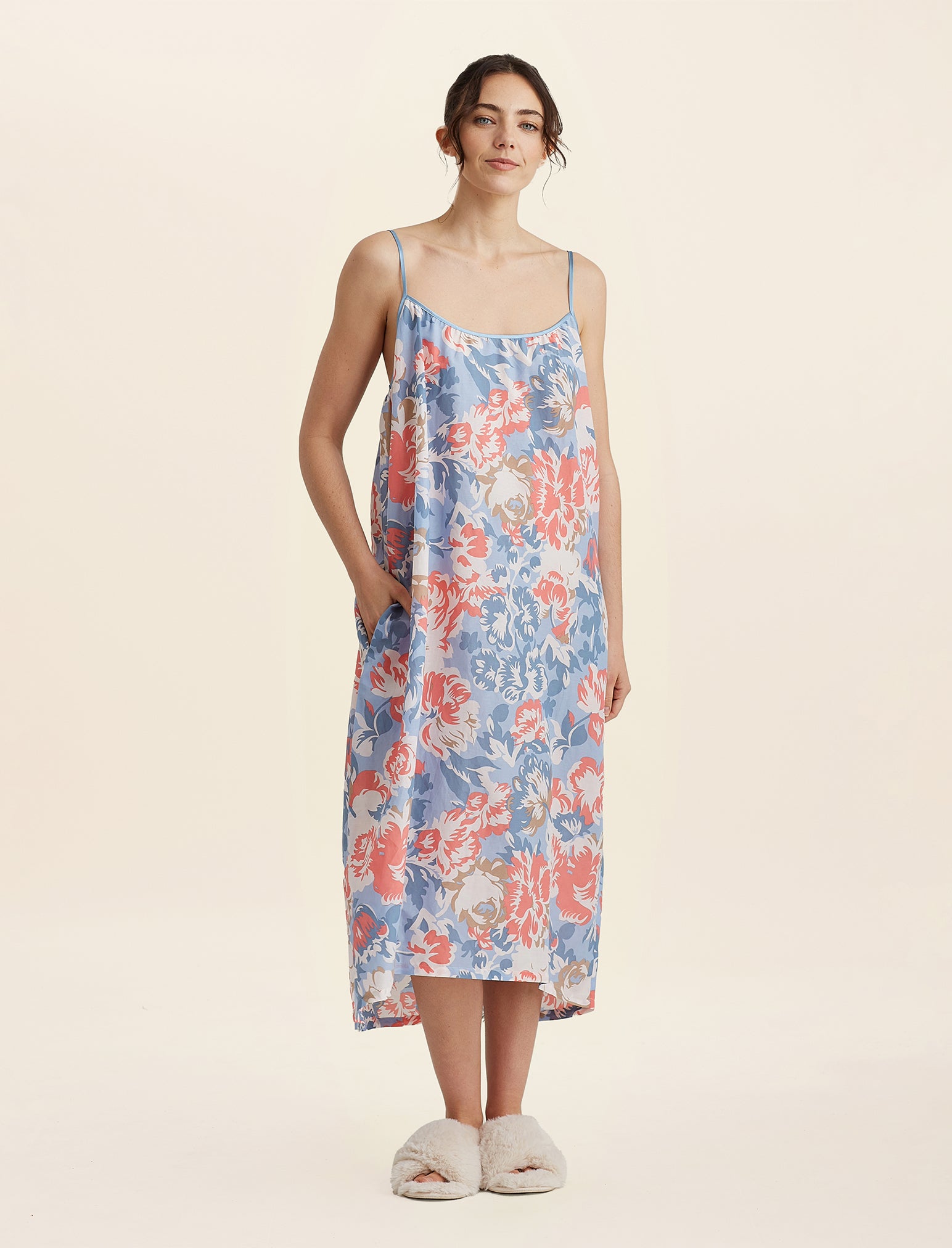 Karen Walker Ornamental Strappy Maxi Nightgown