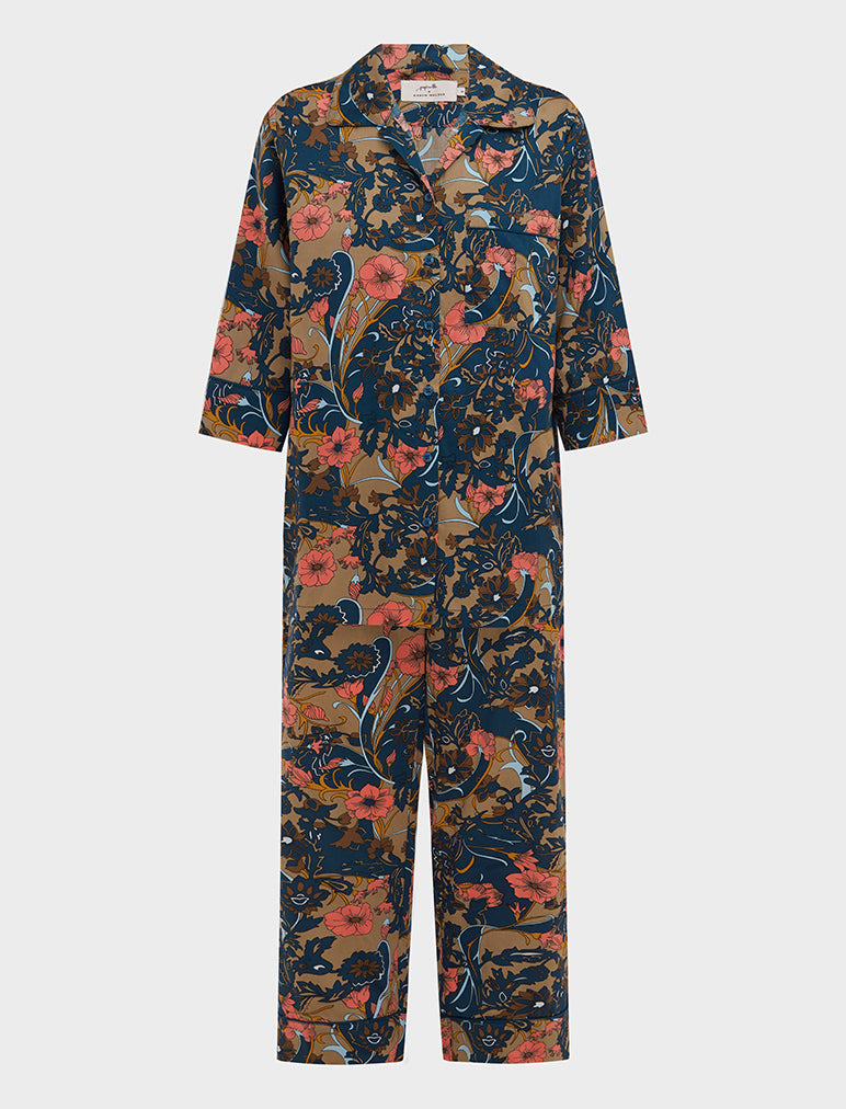 Karen Walker '60s Floral Crop PJ Set