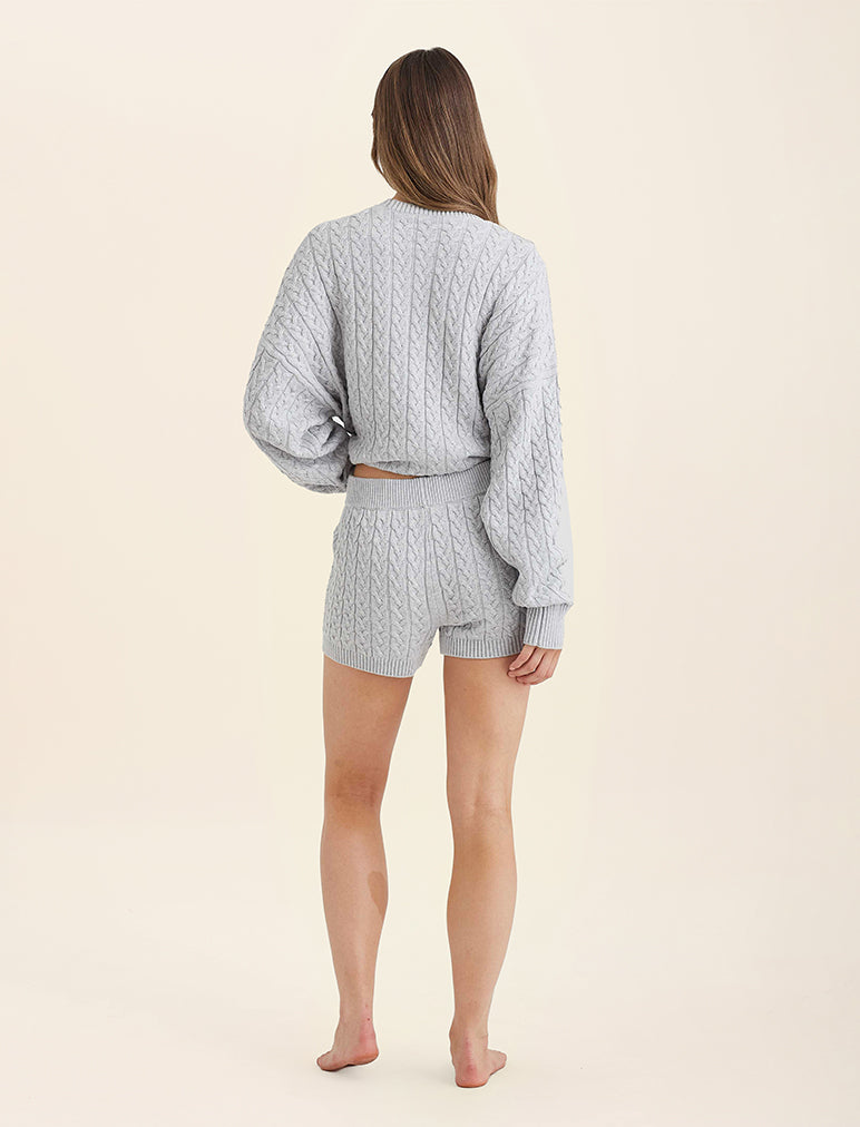 Cozy Cable Cotton Cashmere Short