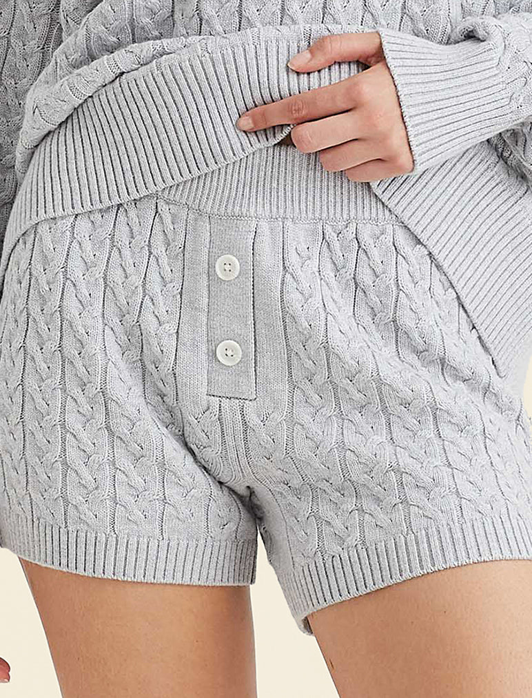 Cozy Cable Cotton Cashmere Short