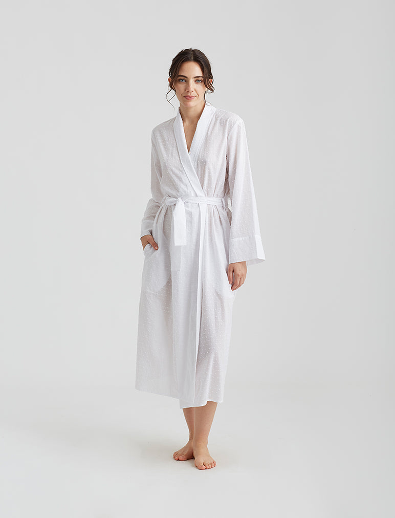 Swiss Dot Maxi Robe