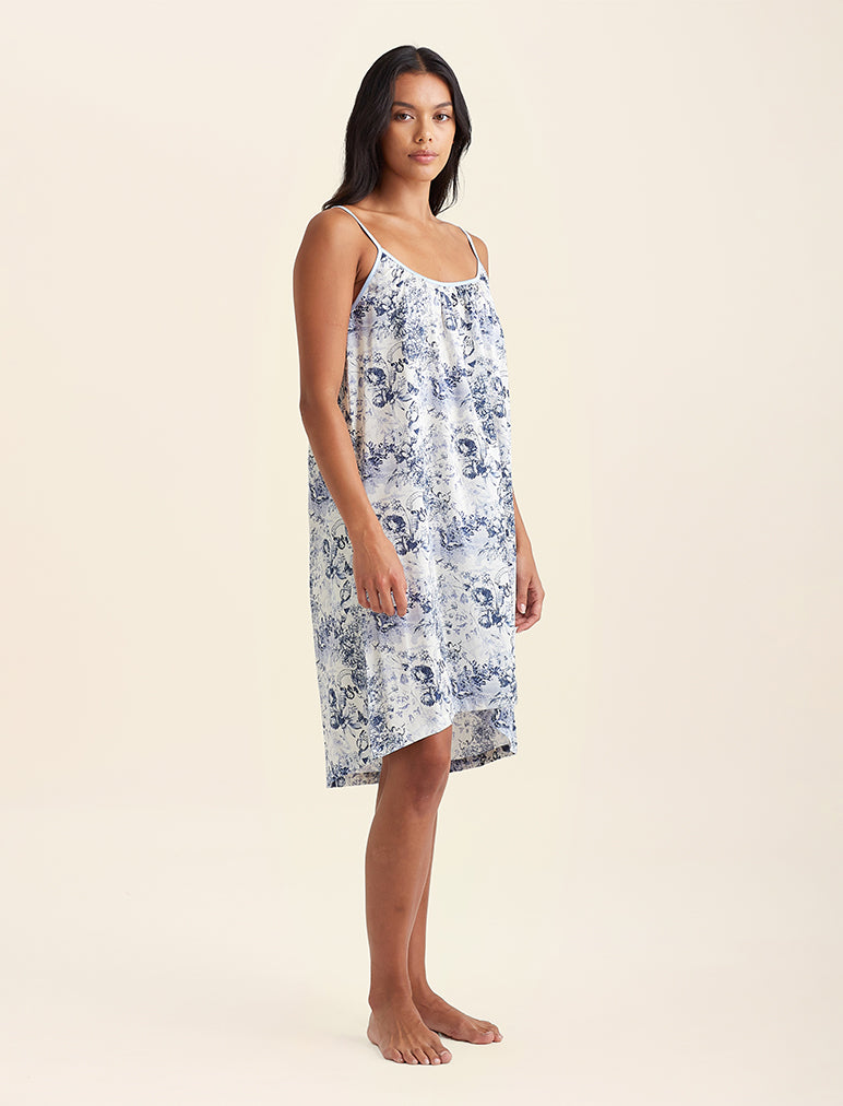 Toile De Jouy Strappy Nightgown