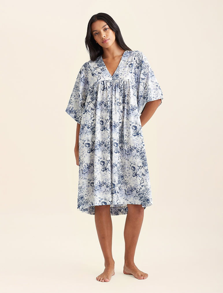 Toile De Jouy Kaftan Nightgown