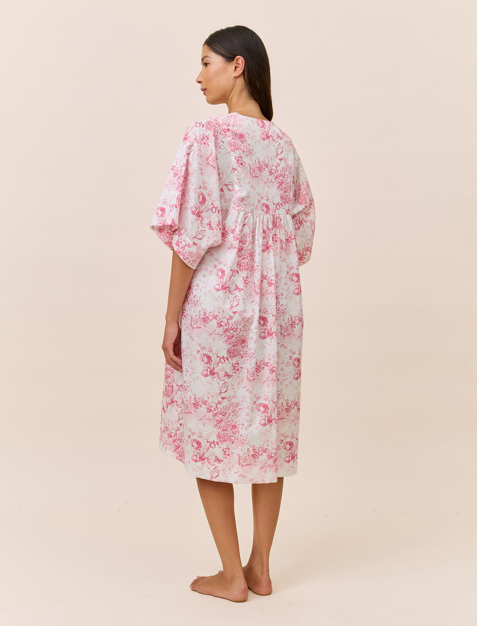 Toile De Jouy Kaftan Nightgown