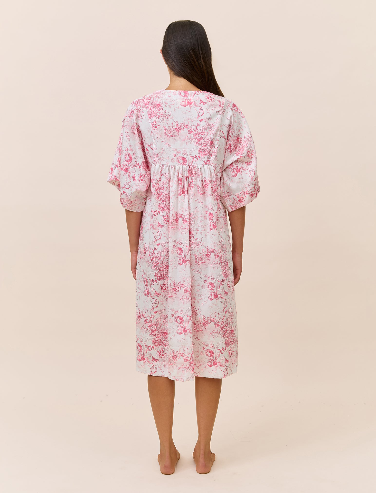Toile De Jouy Kaftan Nightgown