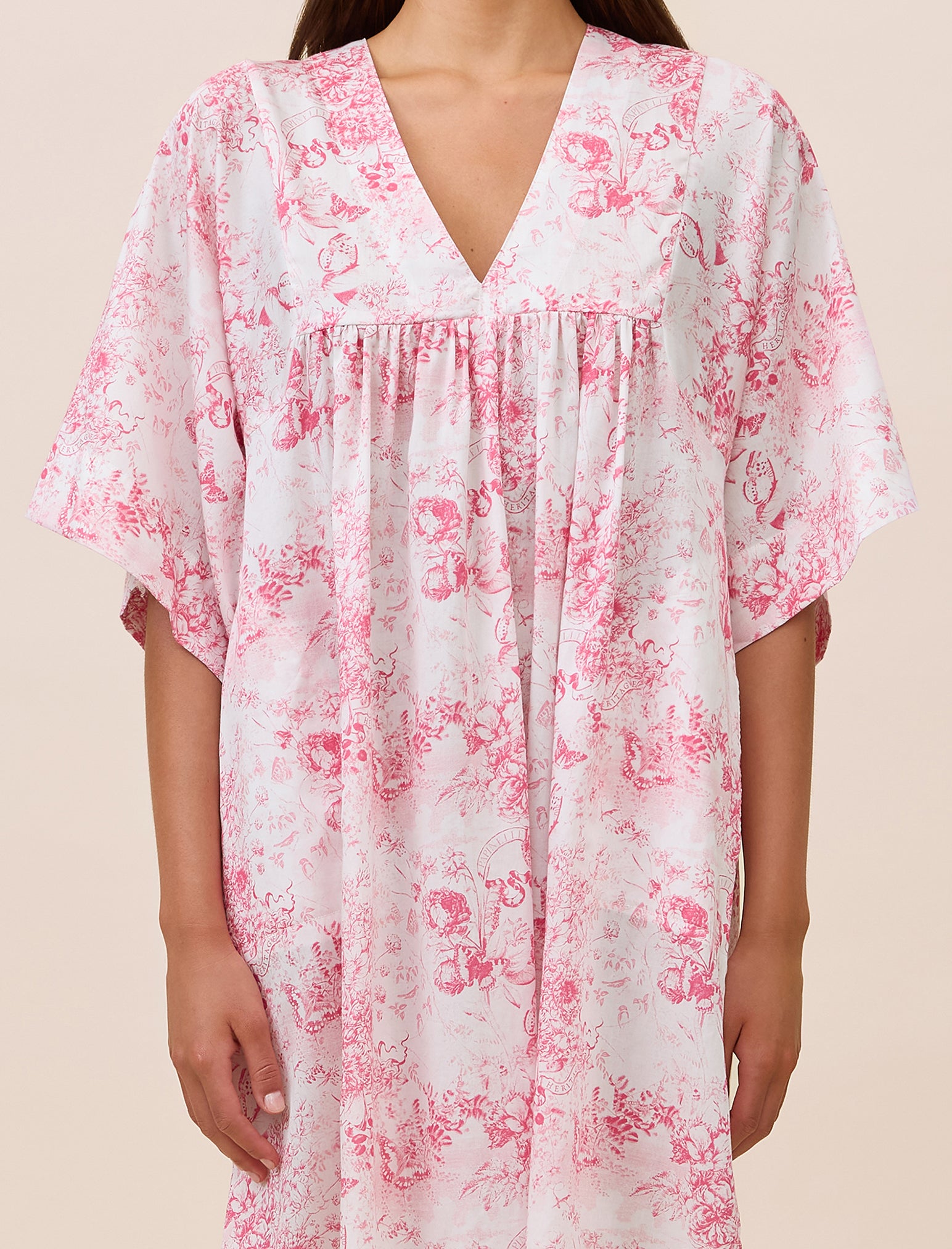 Toile De Jouy Kaftan Nightgown