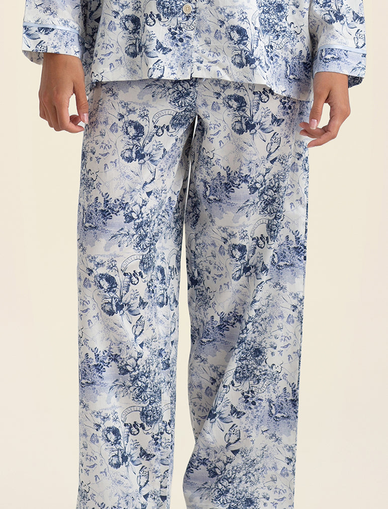 Toile De Jouy Full Length PJ Set