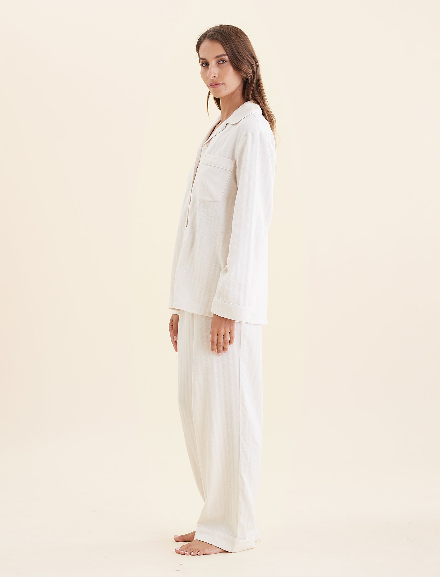 Super Soft Brushed Herringbone PJ