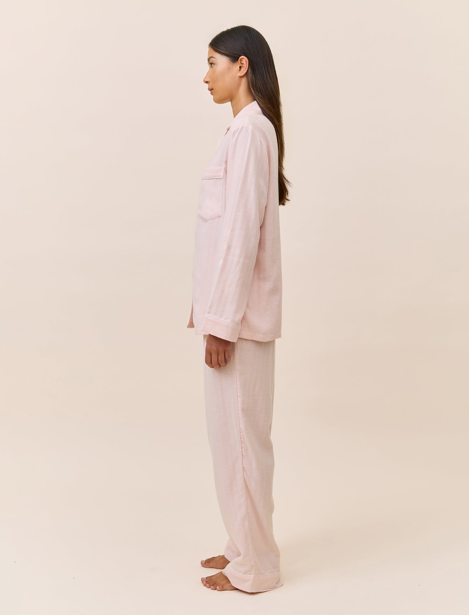 Super Soft Brushed Herringbone PJ Set