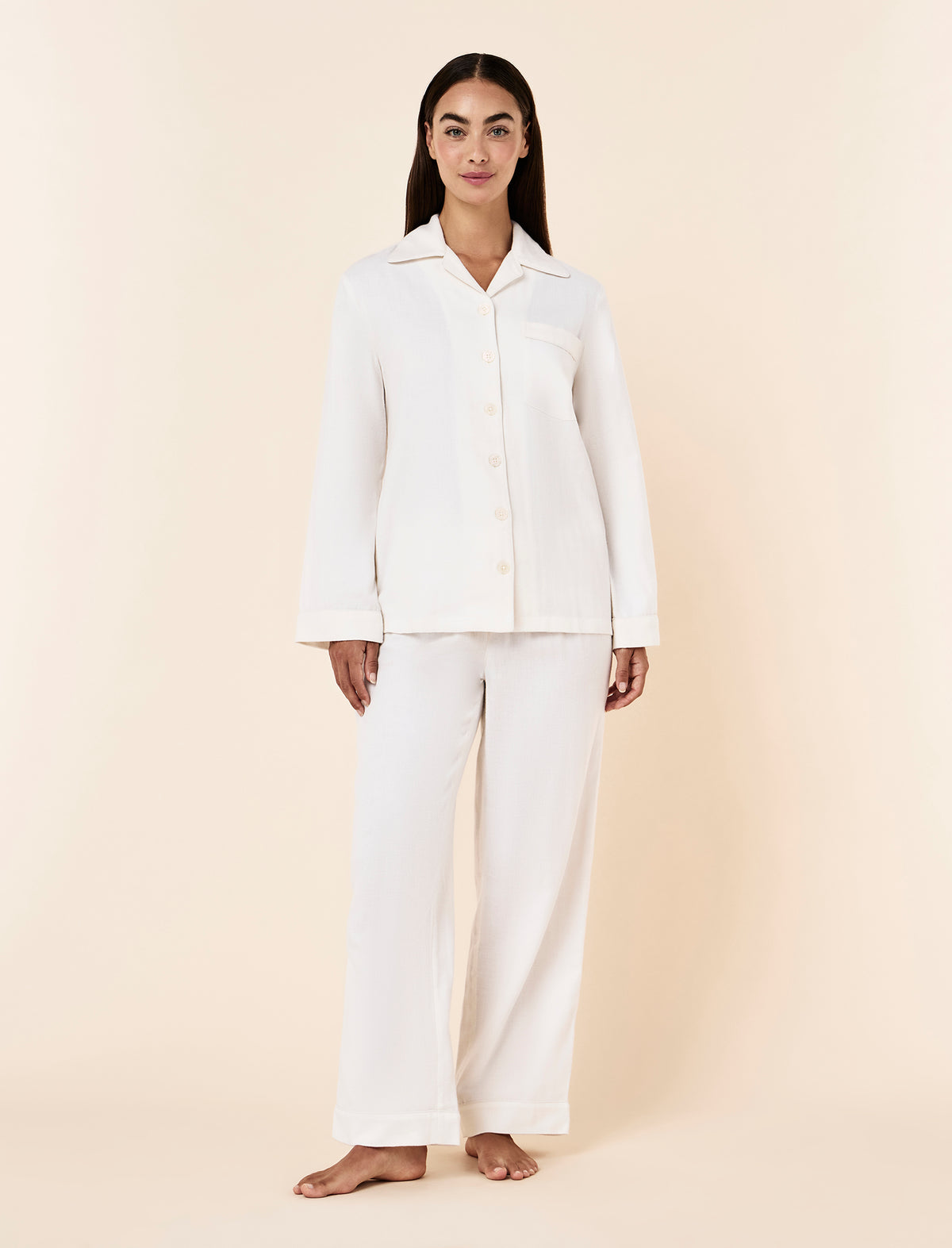 Super Soft Brushed Herringbone PJ Set