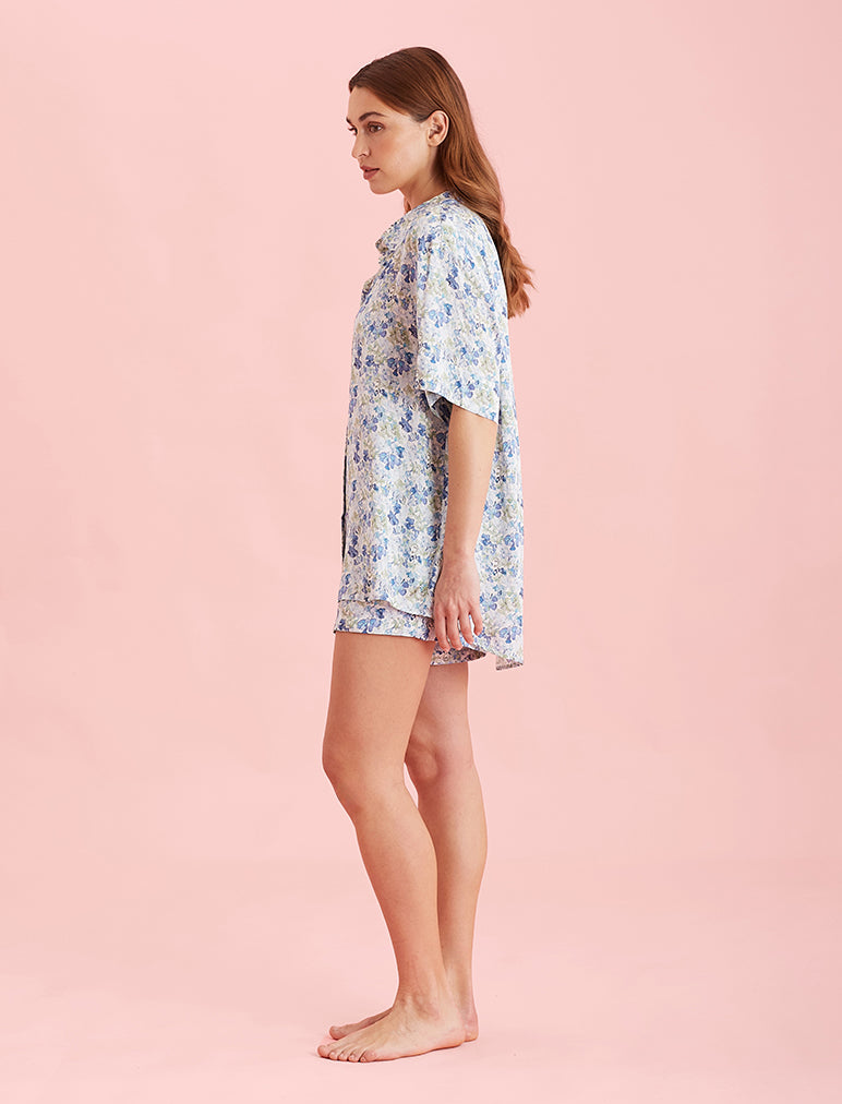 Lily Jane Satin Short Sleeve Shirt