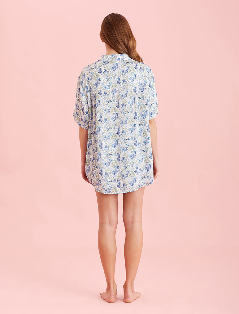 Lily Jane Satin Short Sleeve Shirt