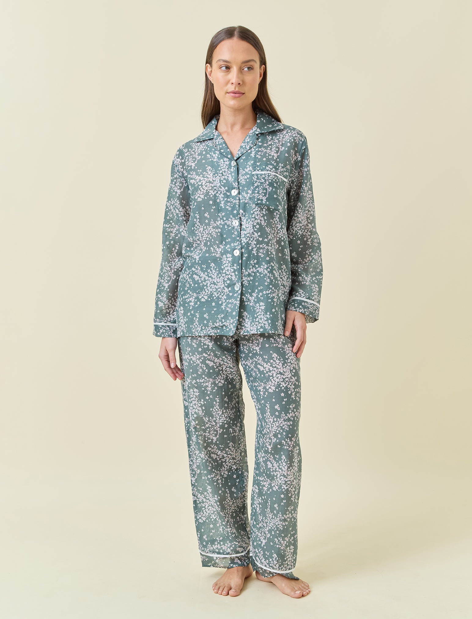 Silk cotton pyjamas sale