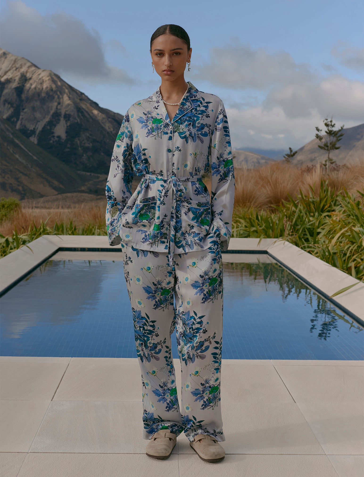 Karen Walker Love Letters Silk Wrap PJ