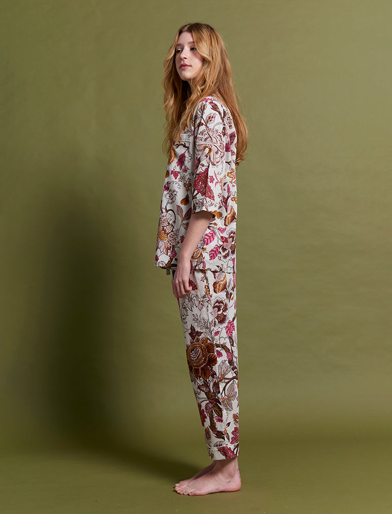 Karen Walker Edwardian Floral Crop PJ Set