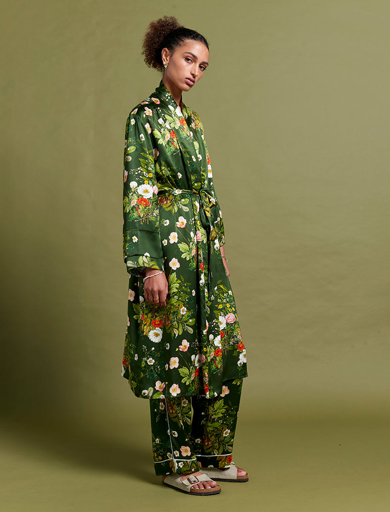 Karen Walker Love Letters Silk Maxi Robe