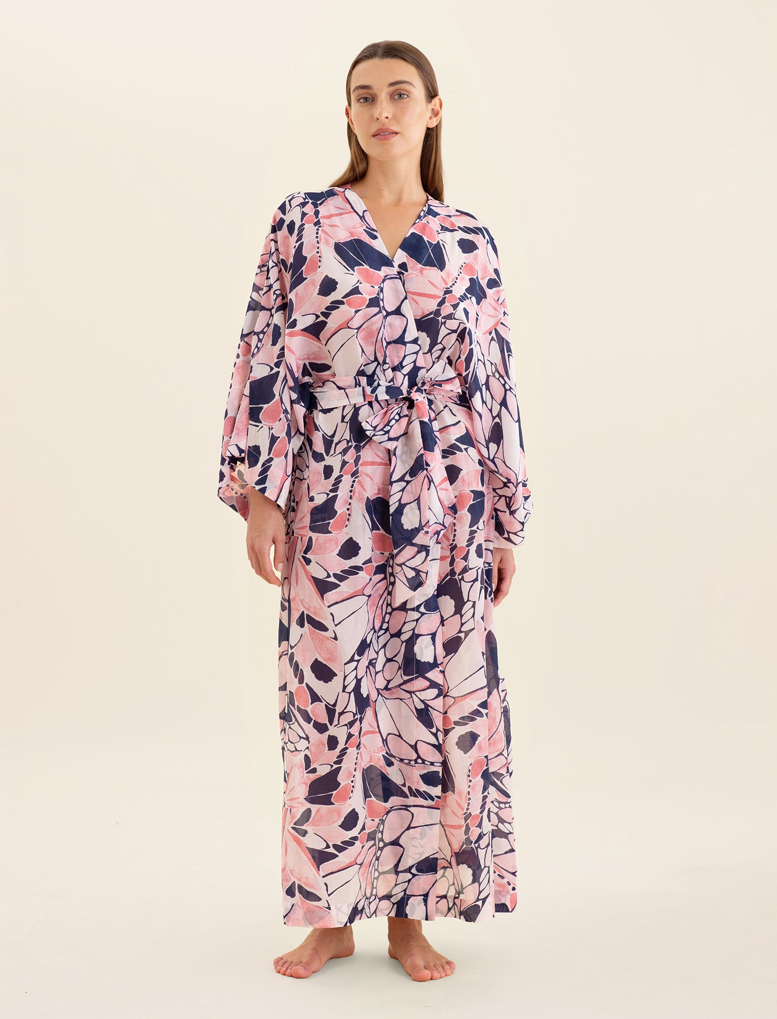 Papillon Kimono Maxi Robe