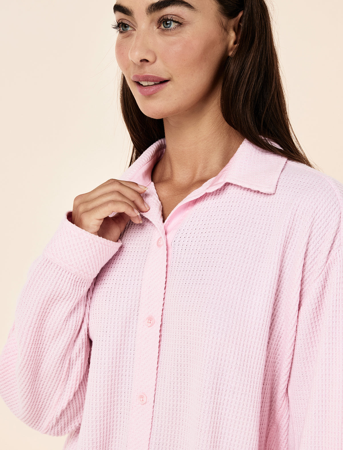 Super Soft Waffle Full Length PJ Set