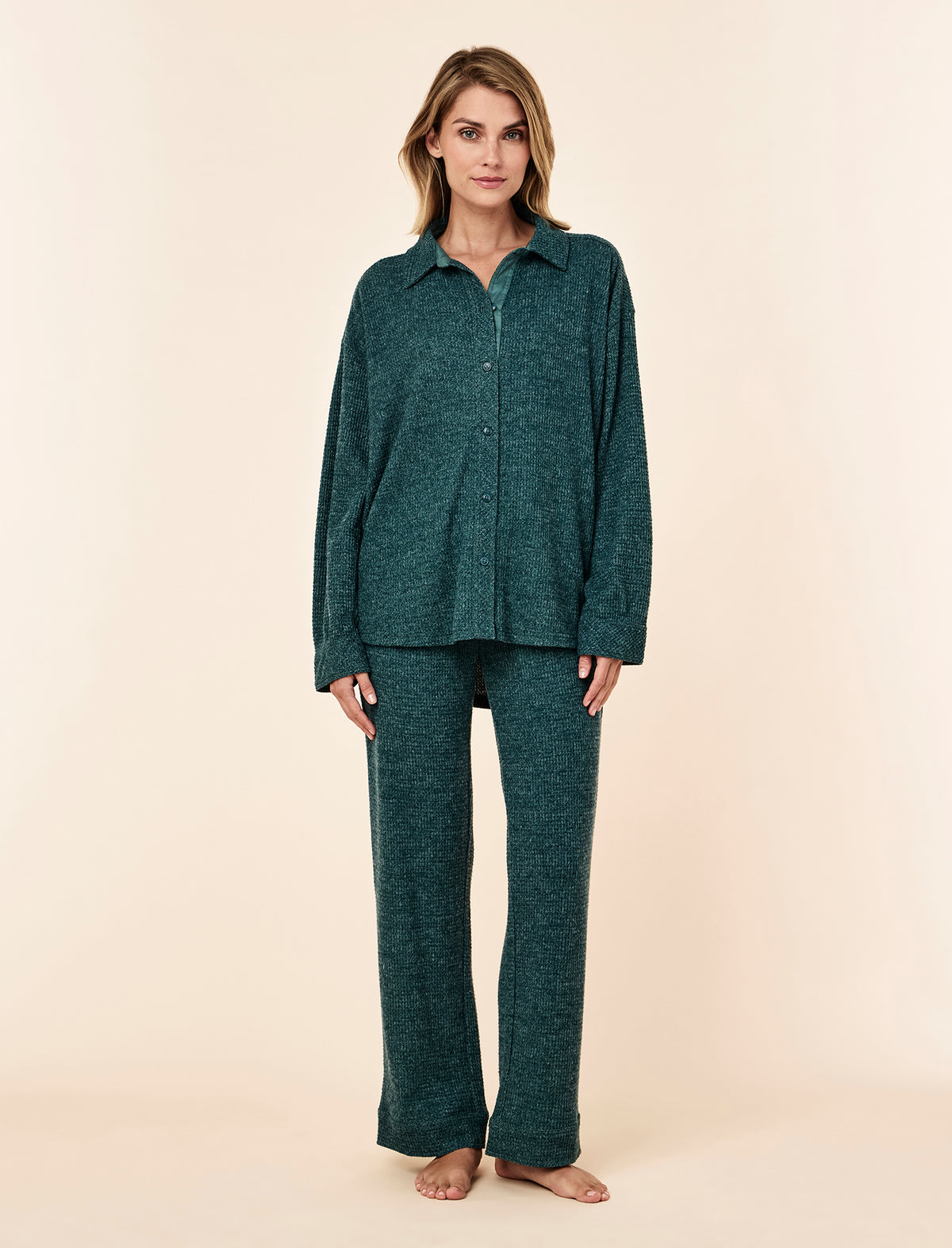 Super Soft Waffle Full Length PJ Set
