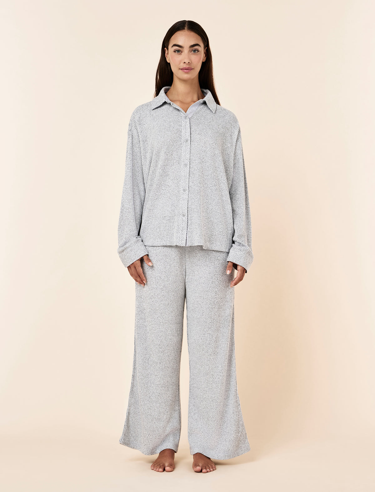 Super Soft Waffle Full Length PJ Set
