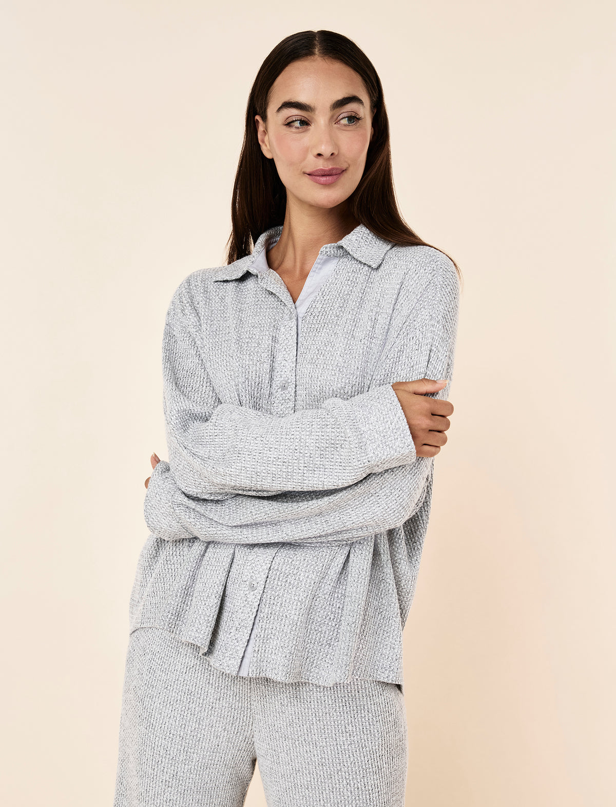 Super Soft Waffle Full Length PJ Set