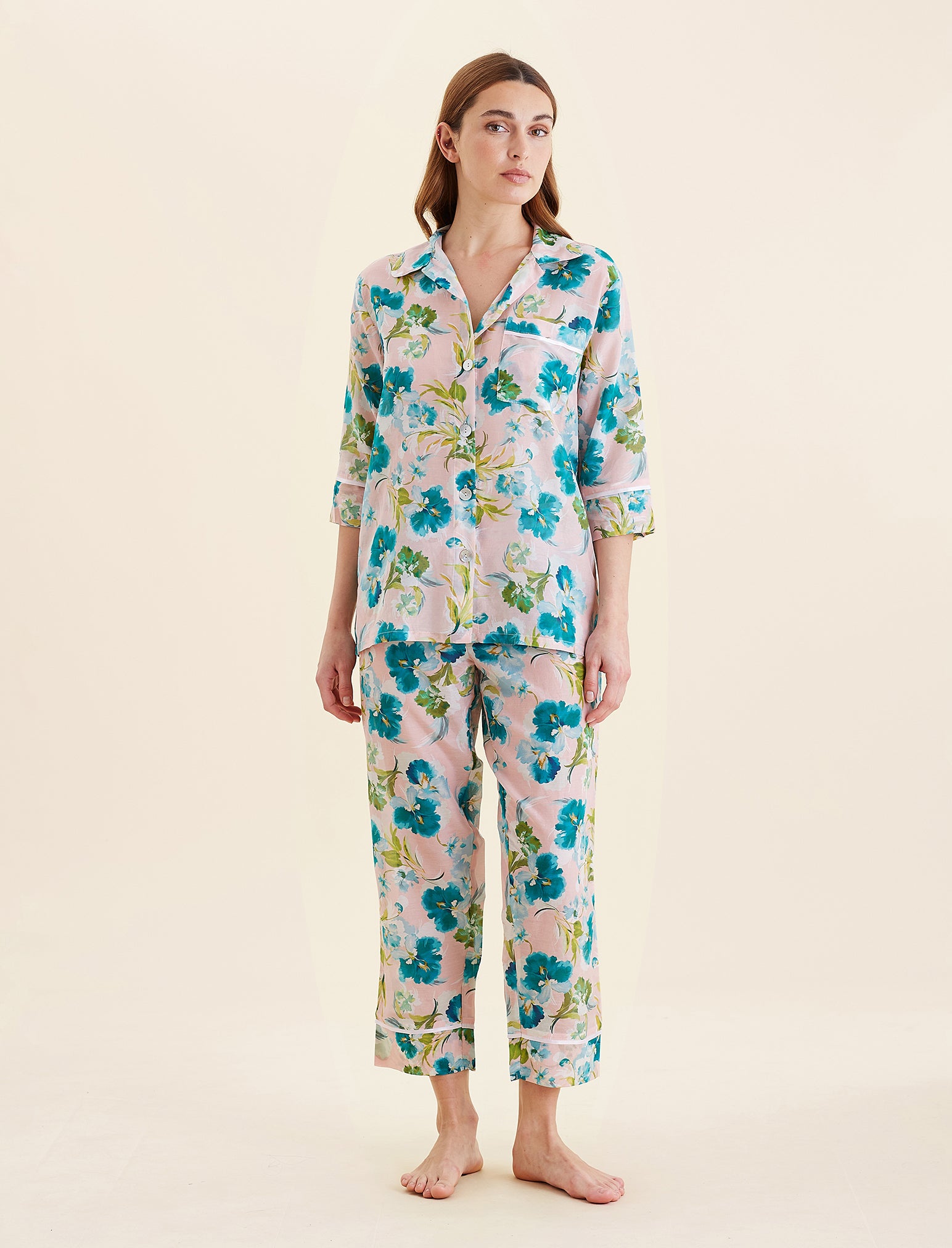 Audrey Floral Crop PJ Set