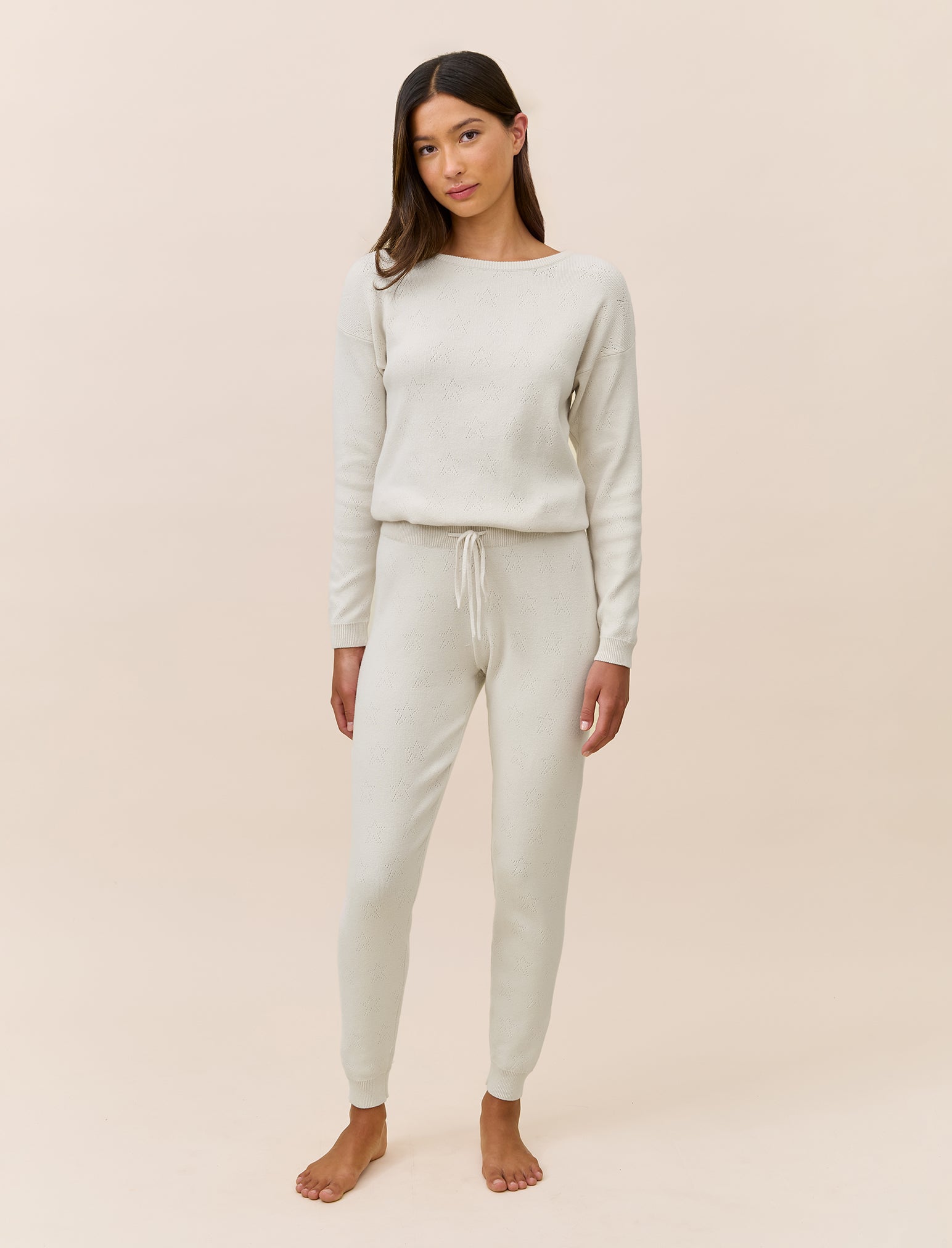 Cosy Pointelle Long Sleeve Top and Jogger