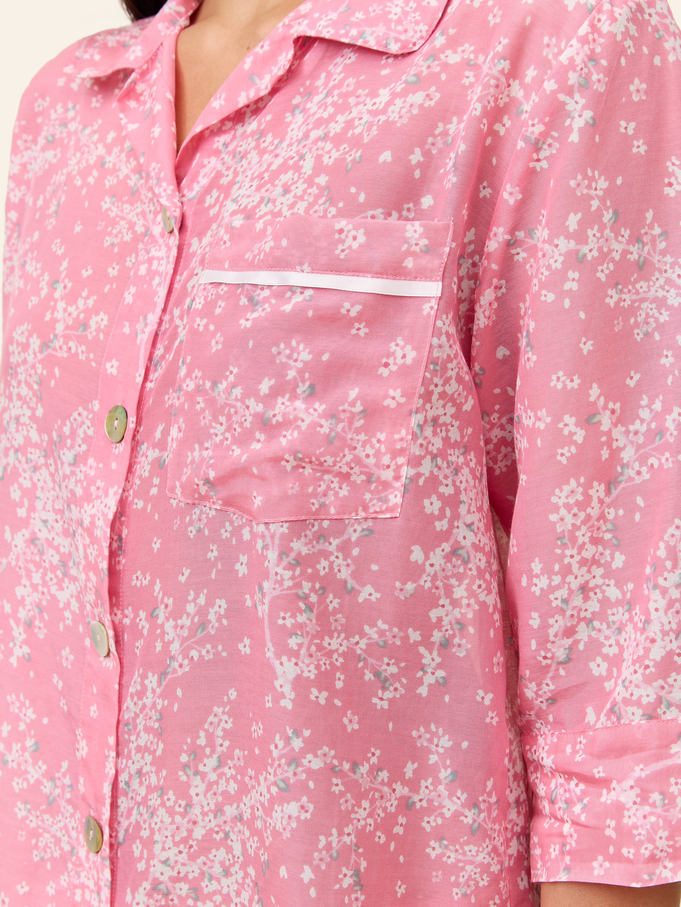 Cheri Blossom Crop PJ Set