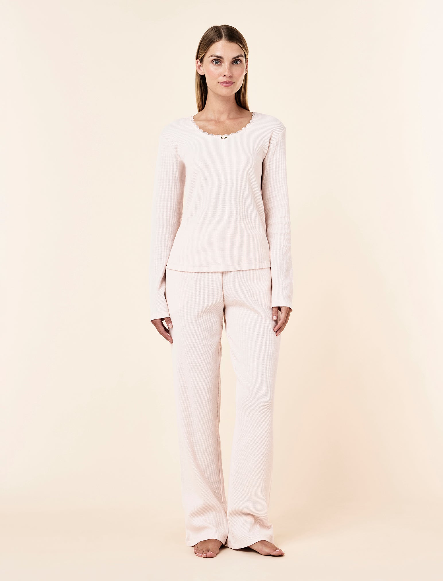 Claire Soft Cotton Waffle PJ Set