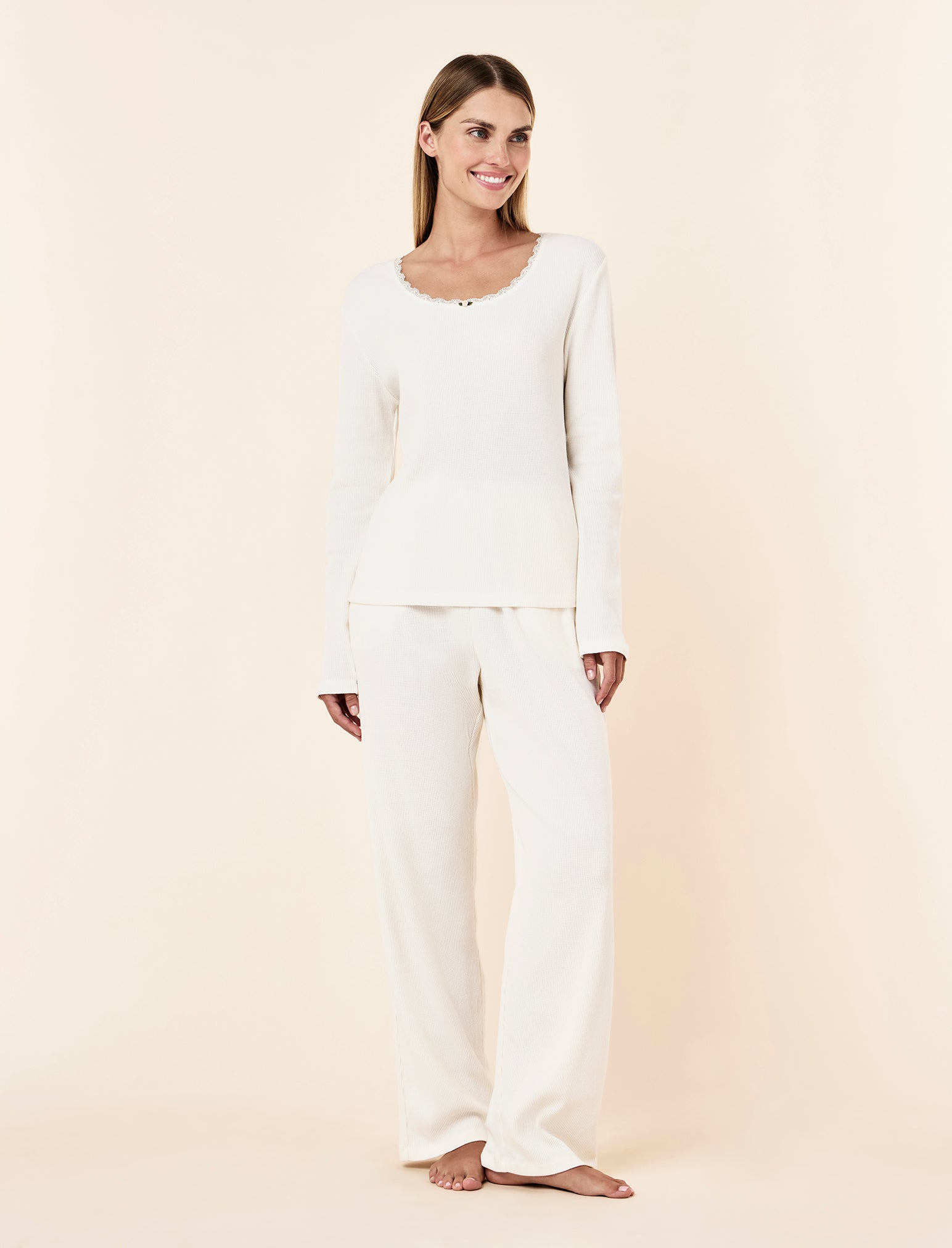 Claire Soft Cotton Waffle PJ Set
