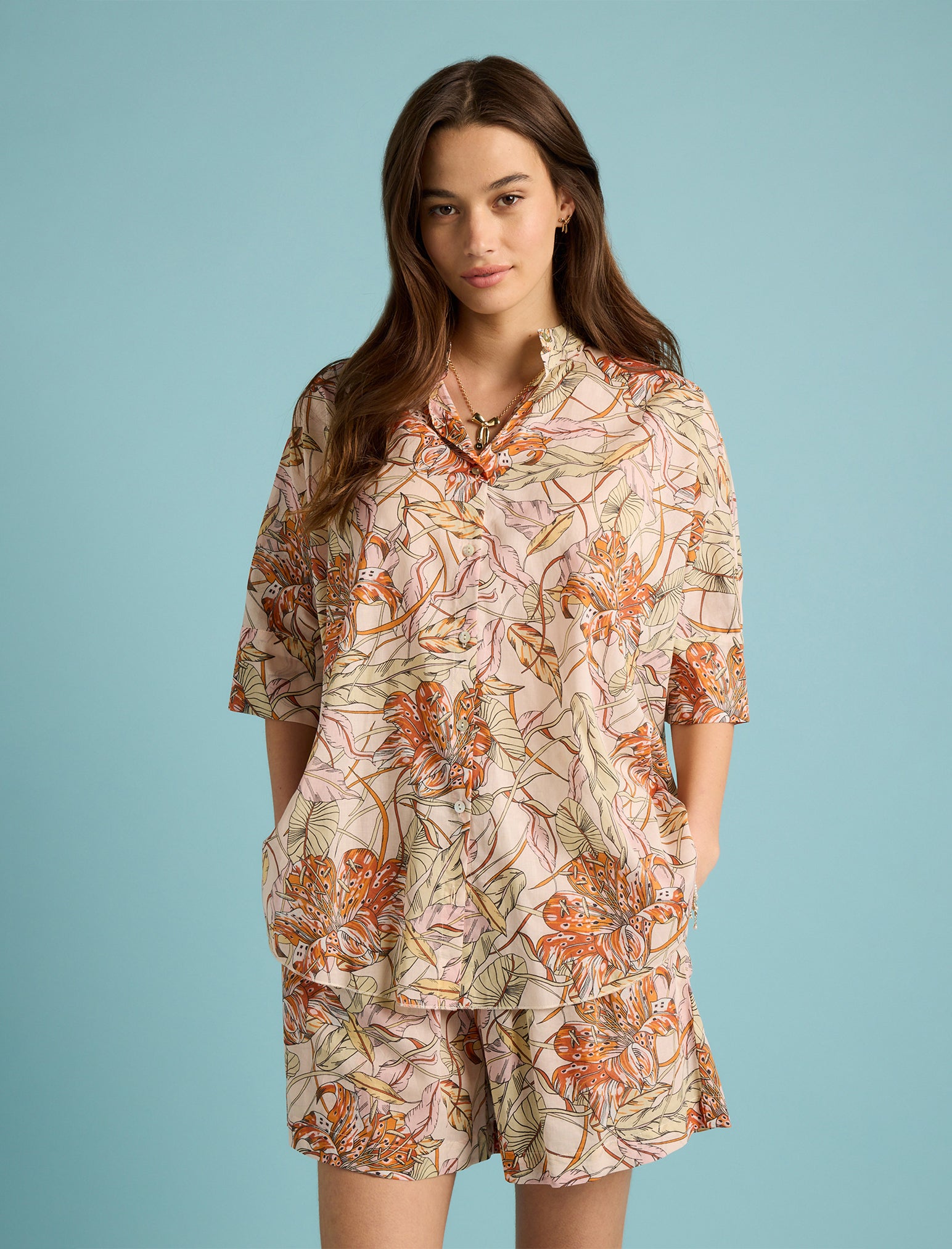 Karen Walker Lilies Flowy Boxer PJ