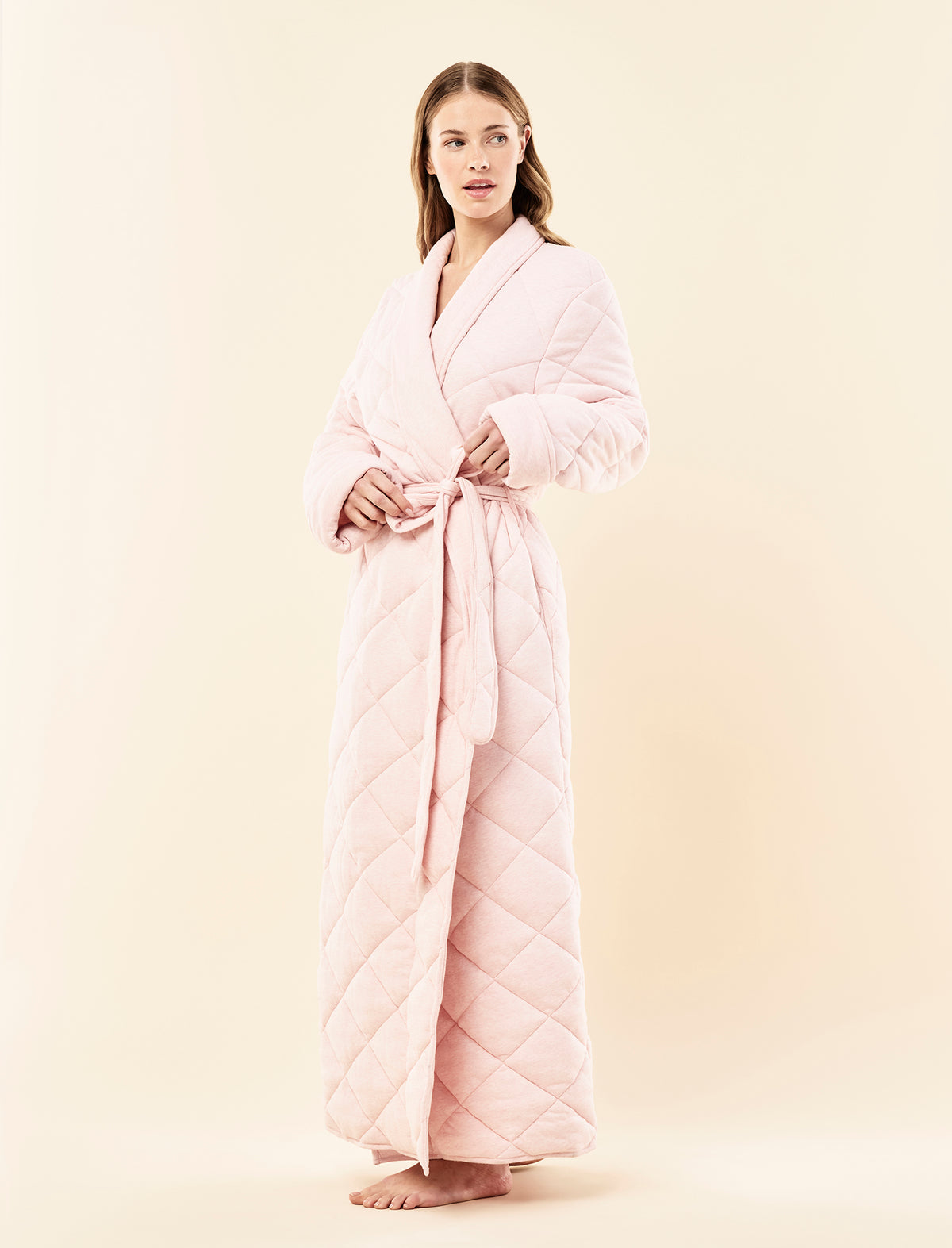 Quilted Cotton Maxi Robe