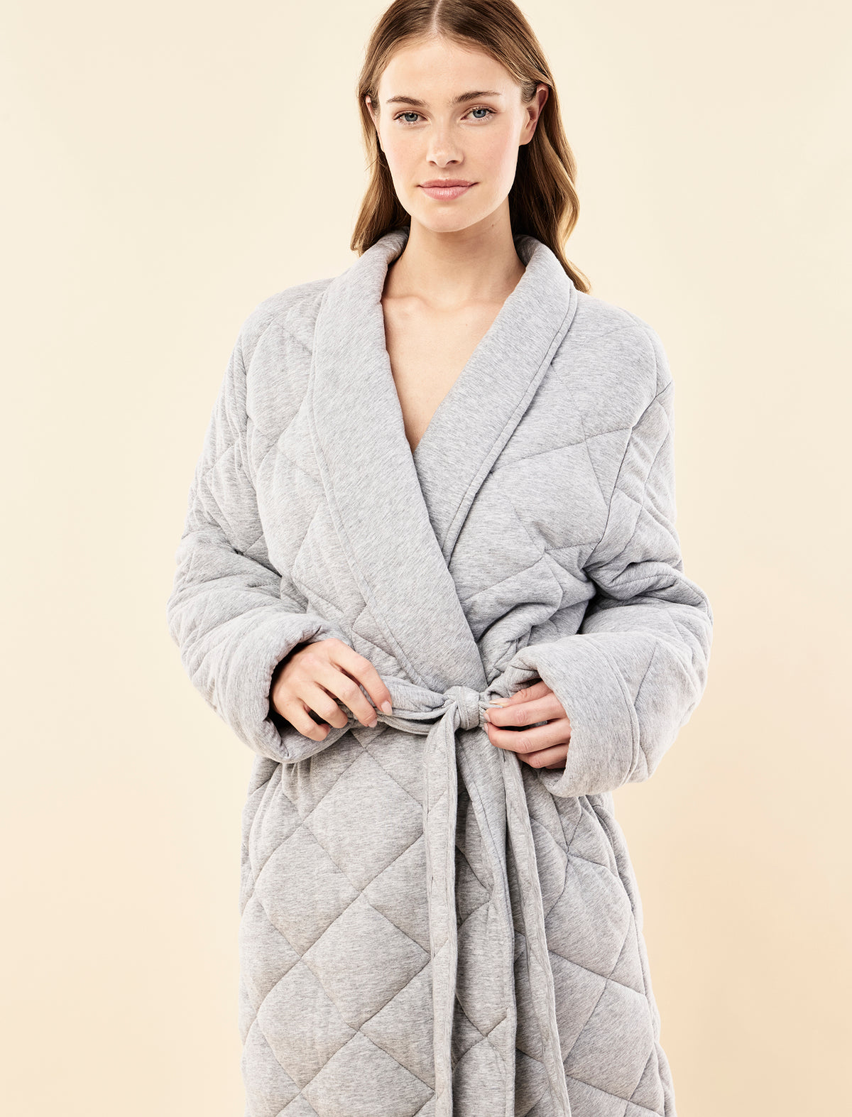 Quilted Cotton Maxi Robe