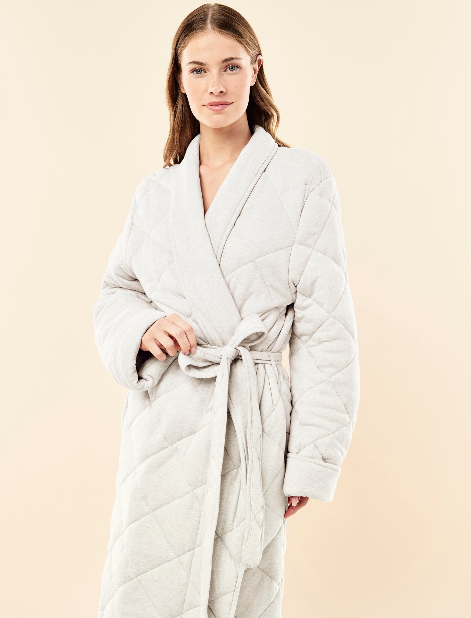 Quilted Cotton Maxi Robe