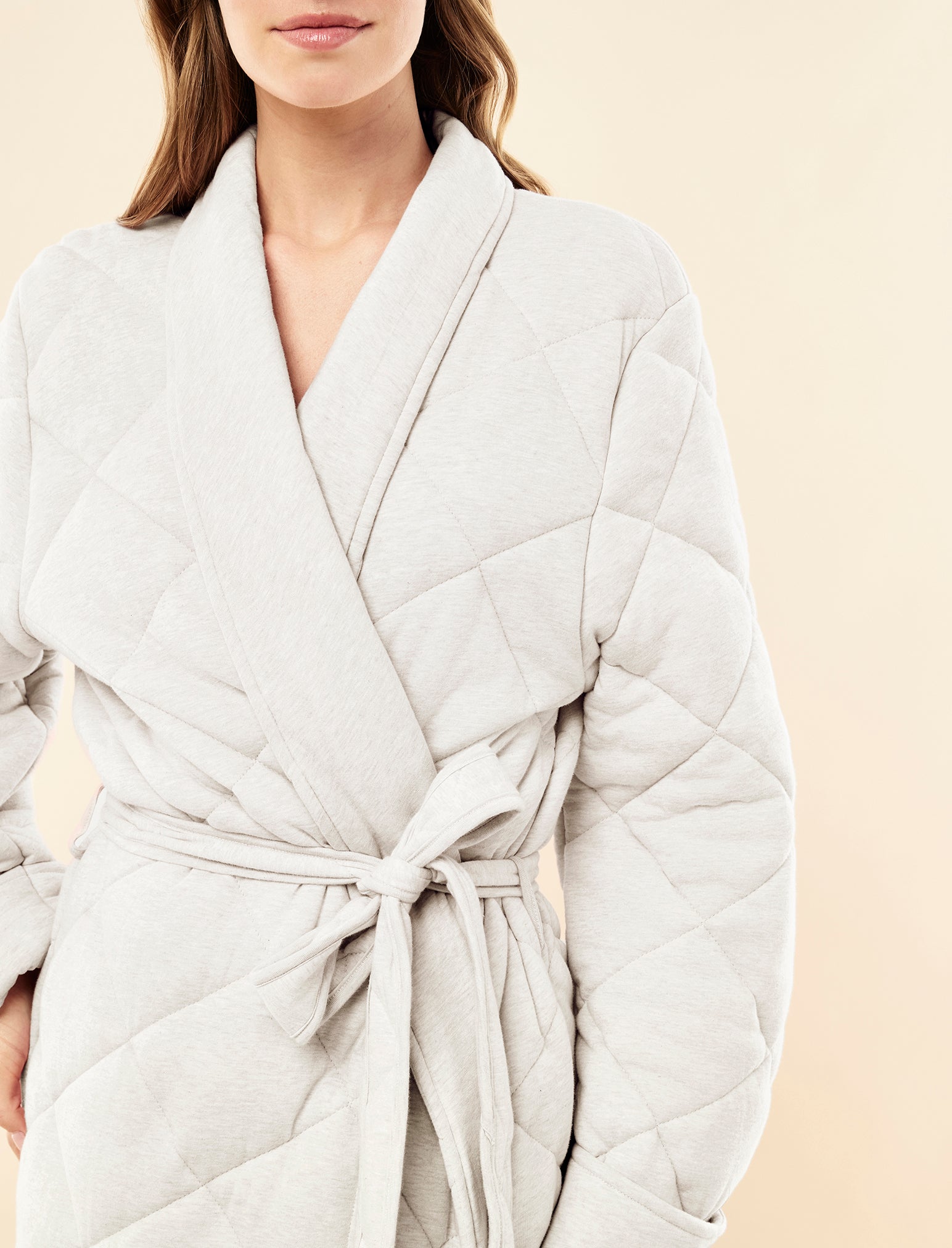 Quilted Cotton Maxi Robe