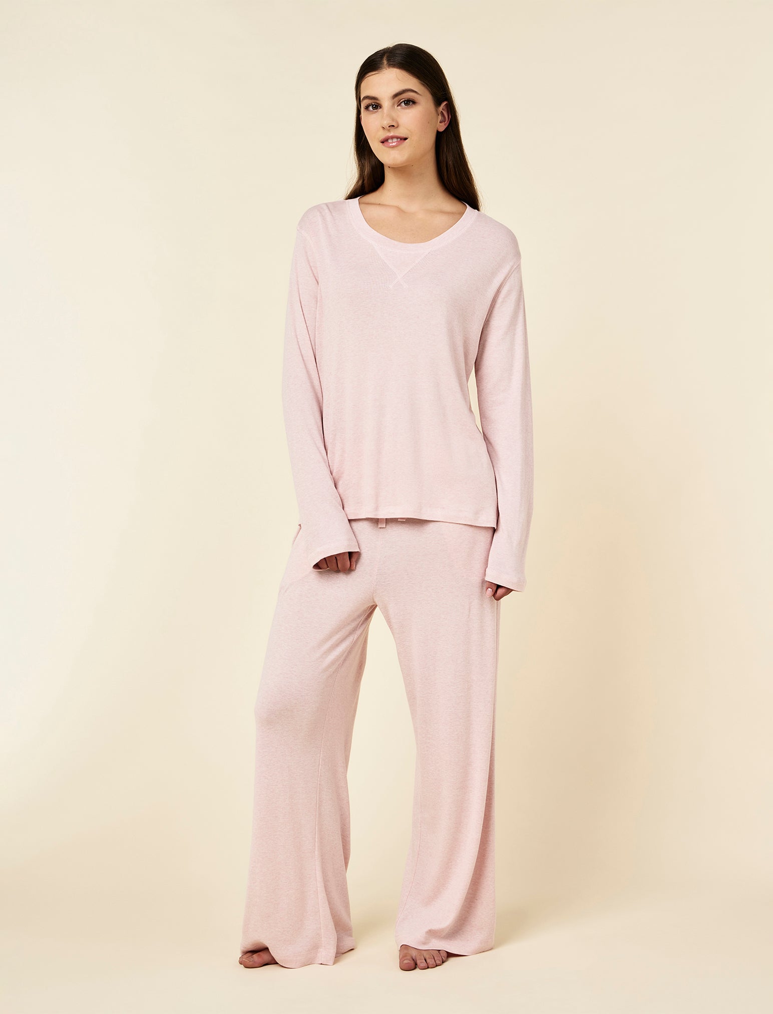Pia Long Sleeve Top & Wide Leg Pant Set
