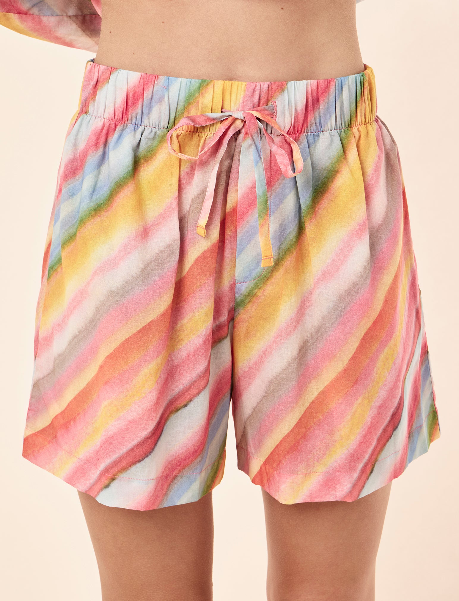 Sophie Stripe Long Sleeve Boxer PJ Set