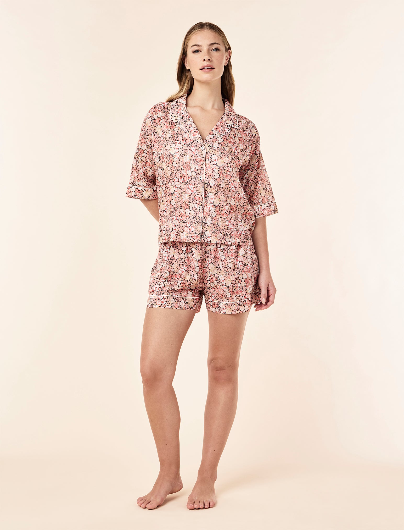Carly Floral Boxer PJ Set