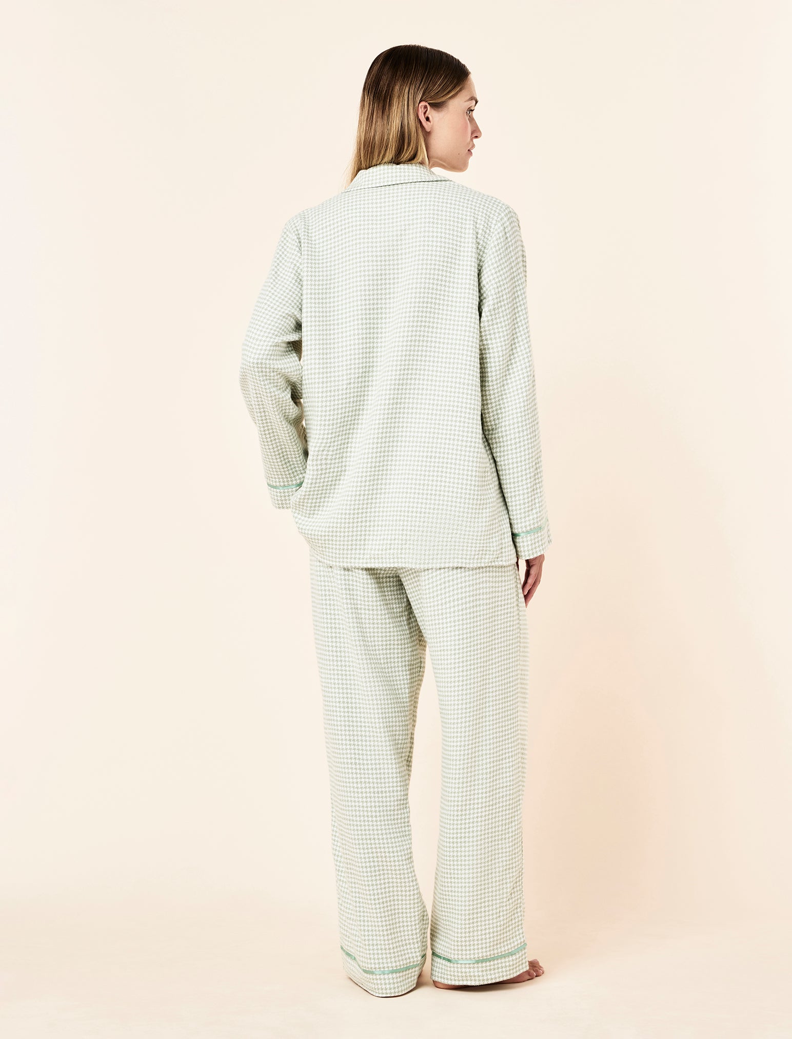 Houndstooth Cosy Full Length PJ Set