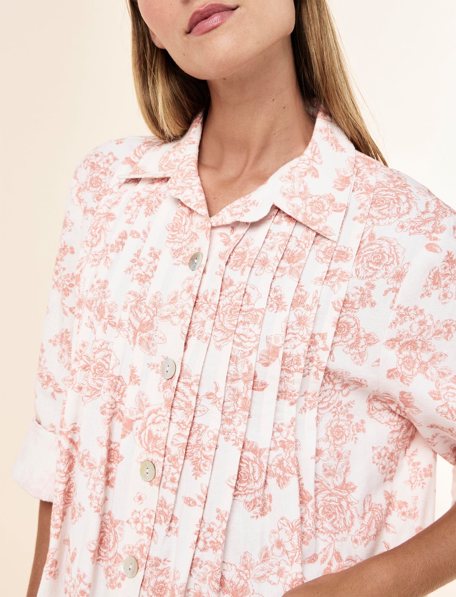 Nostalgia Cosy Pleat Front Nightgown