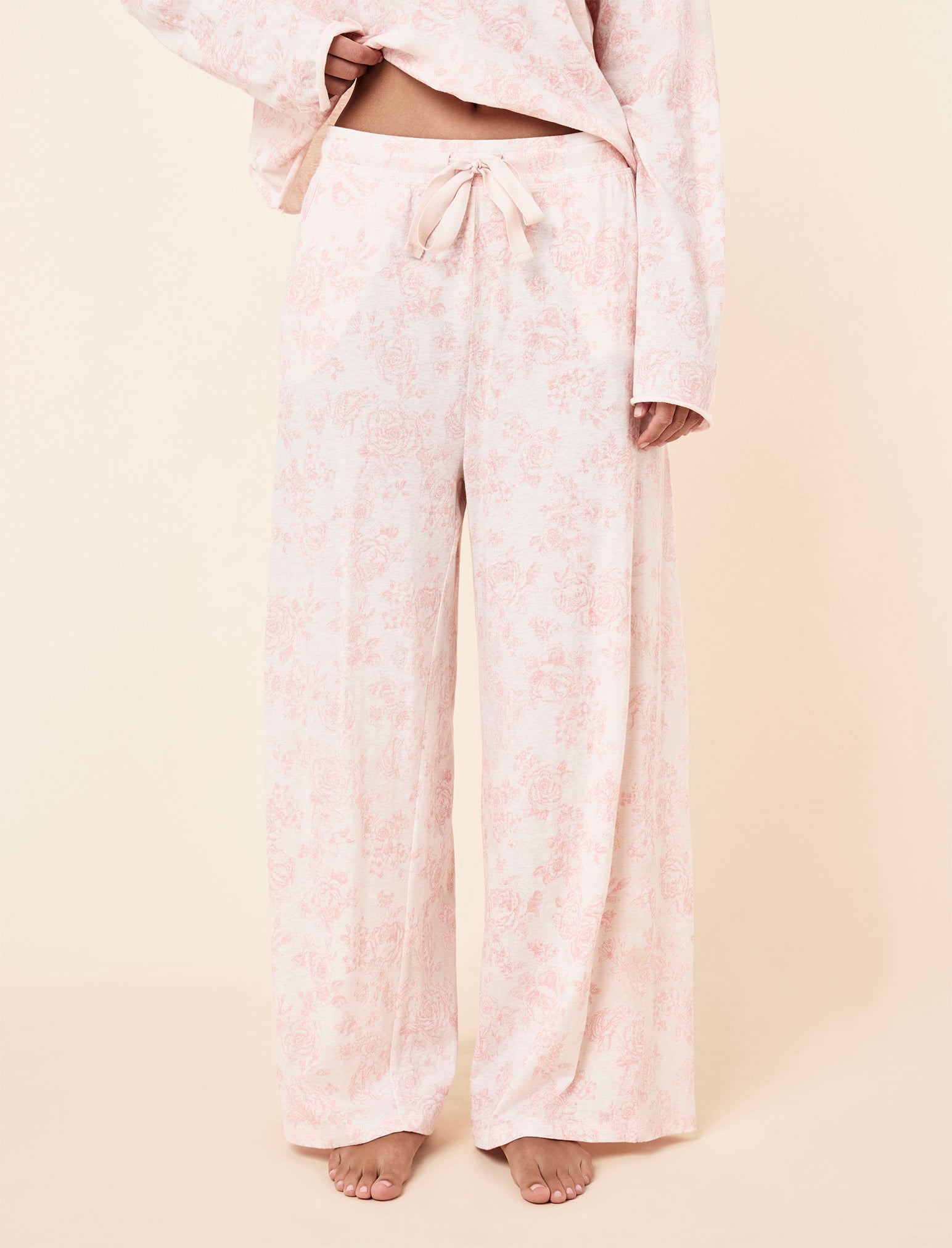 Nostalgia Organic Cotton Long Sleeve Tee & Straight Leg Pant
