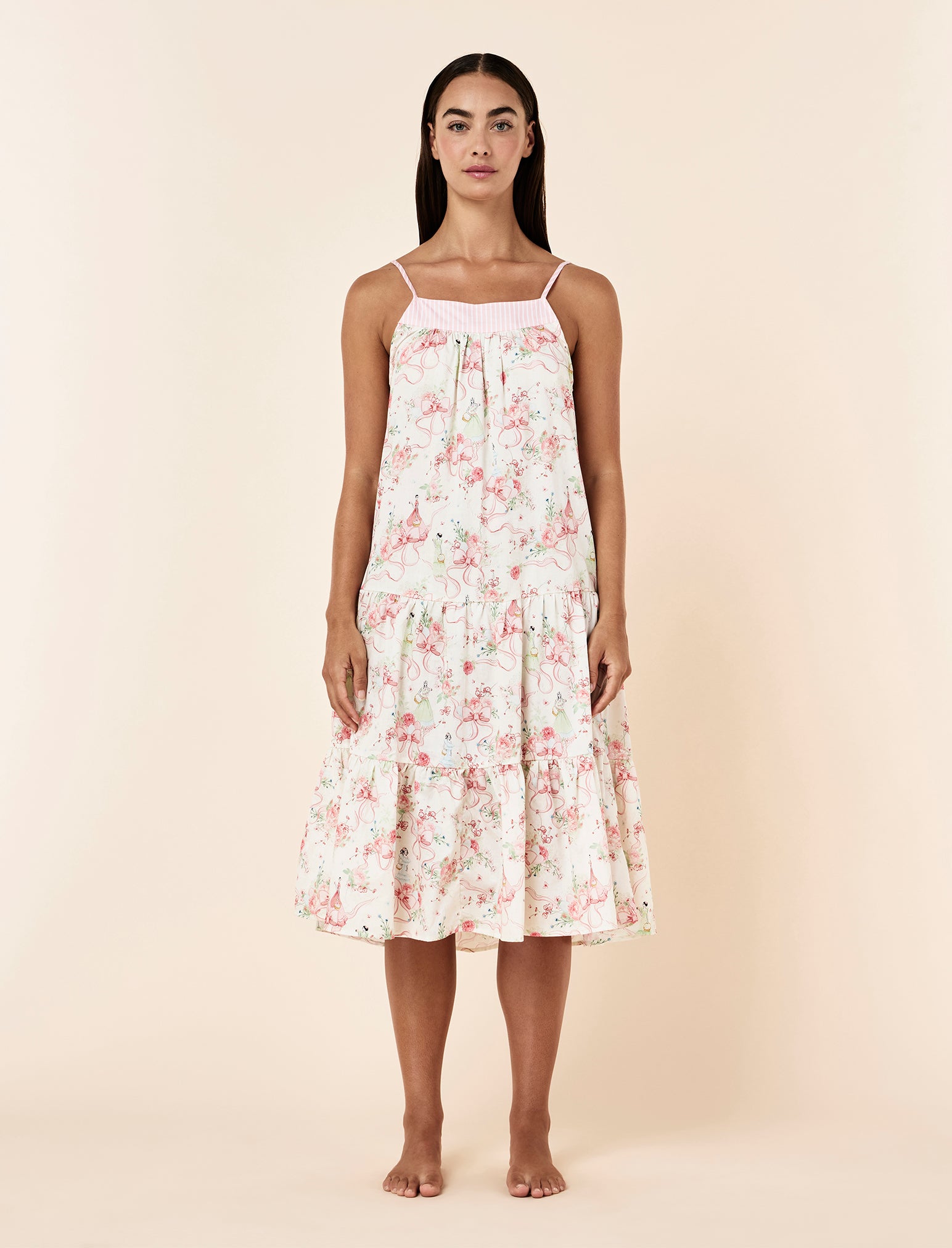 Bows in Bloom Tiered Strappy Nightie