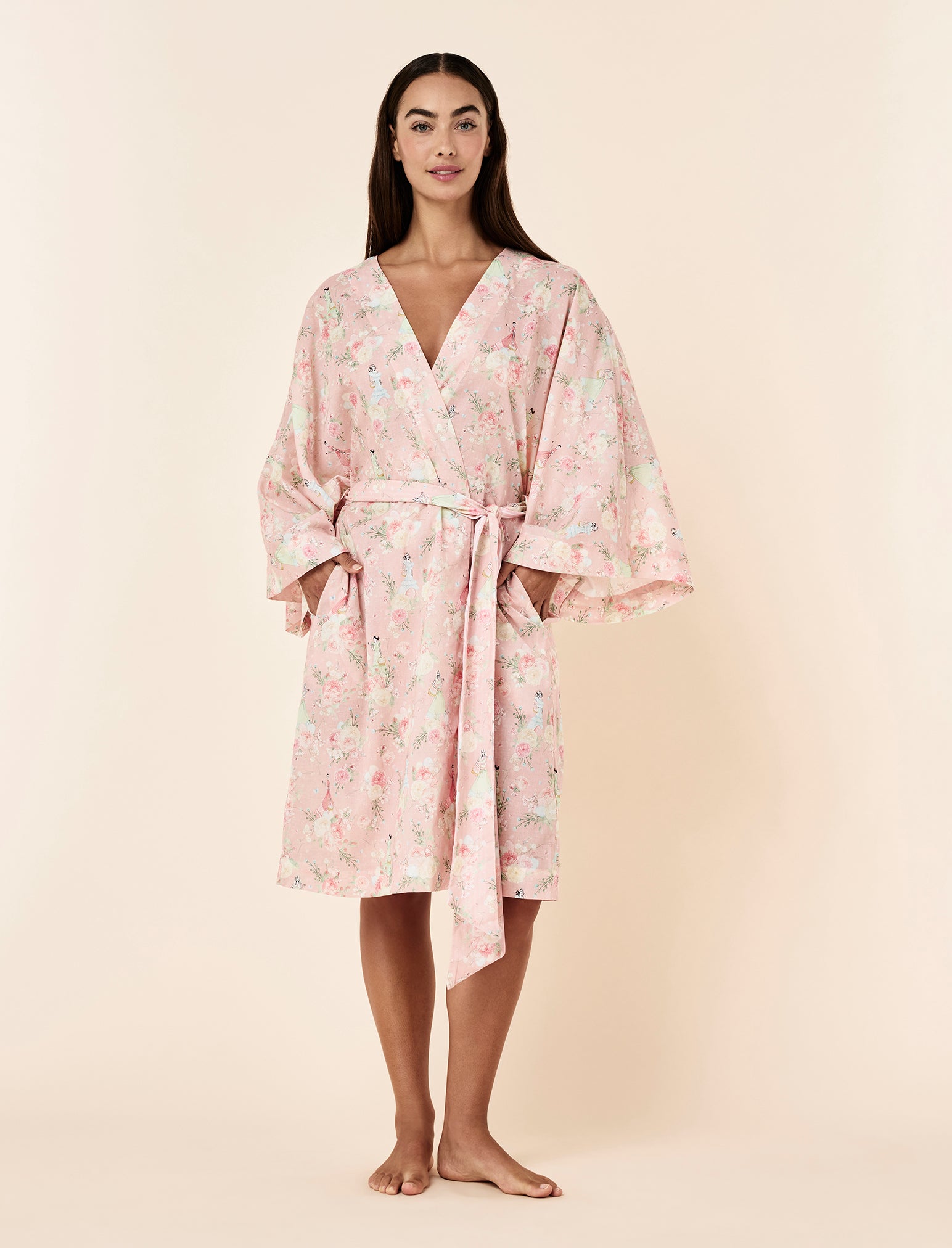 Blush Baskets Frill Midi Robe