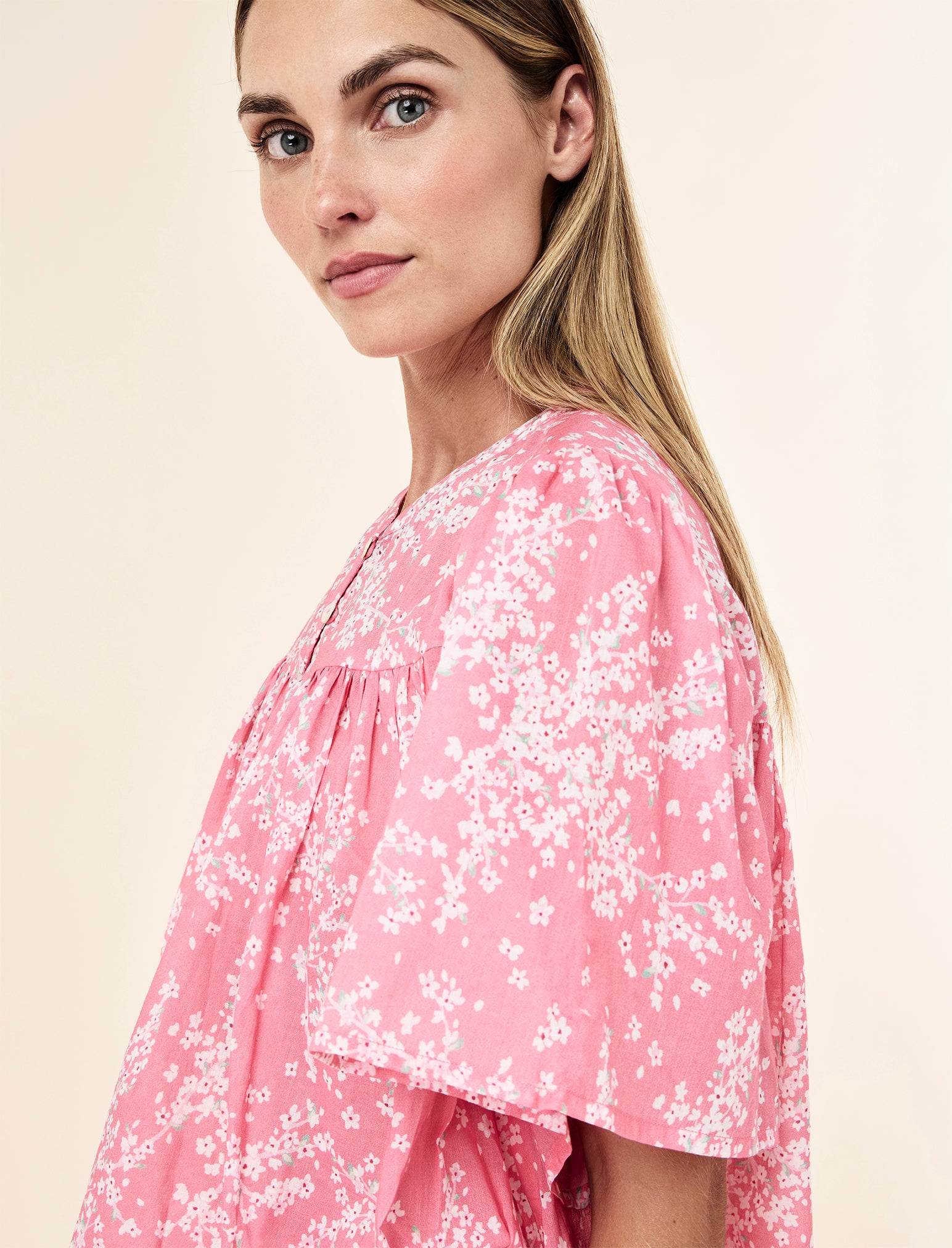 Cheri Blossom Gathered Boxer PJ Set