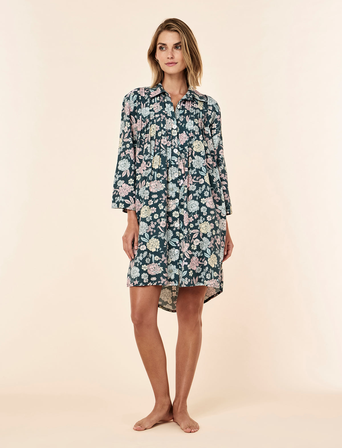 Karolina Cosy Pleat Front Nightie