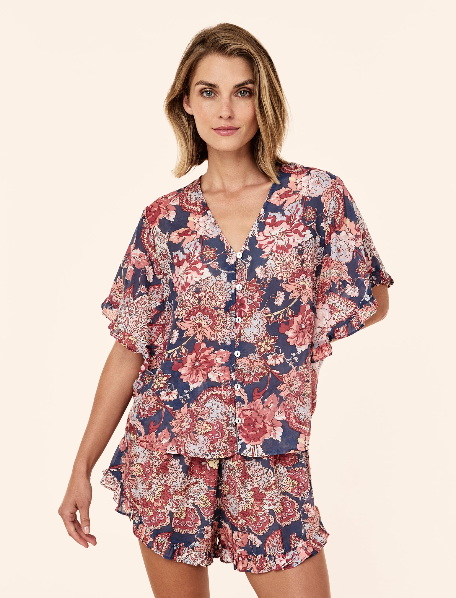 Ella Frill Boxer PJ Set